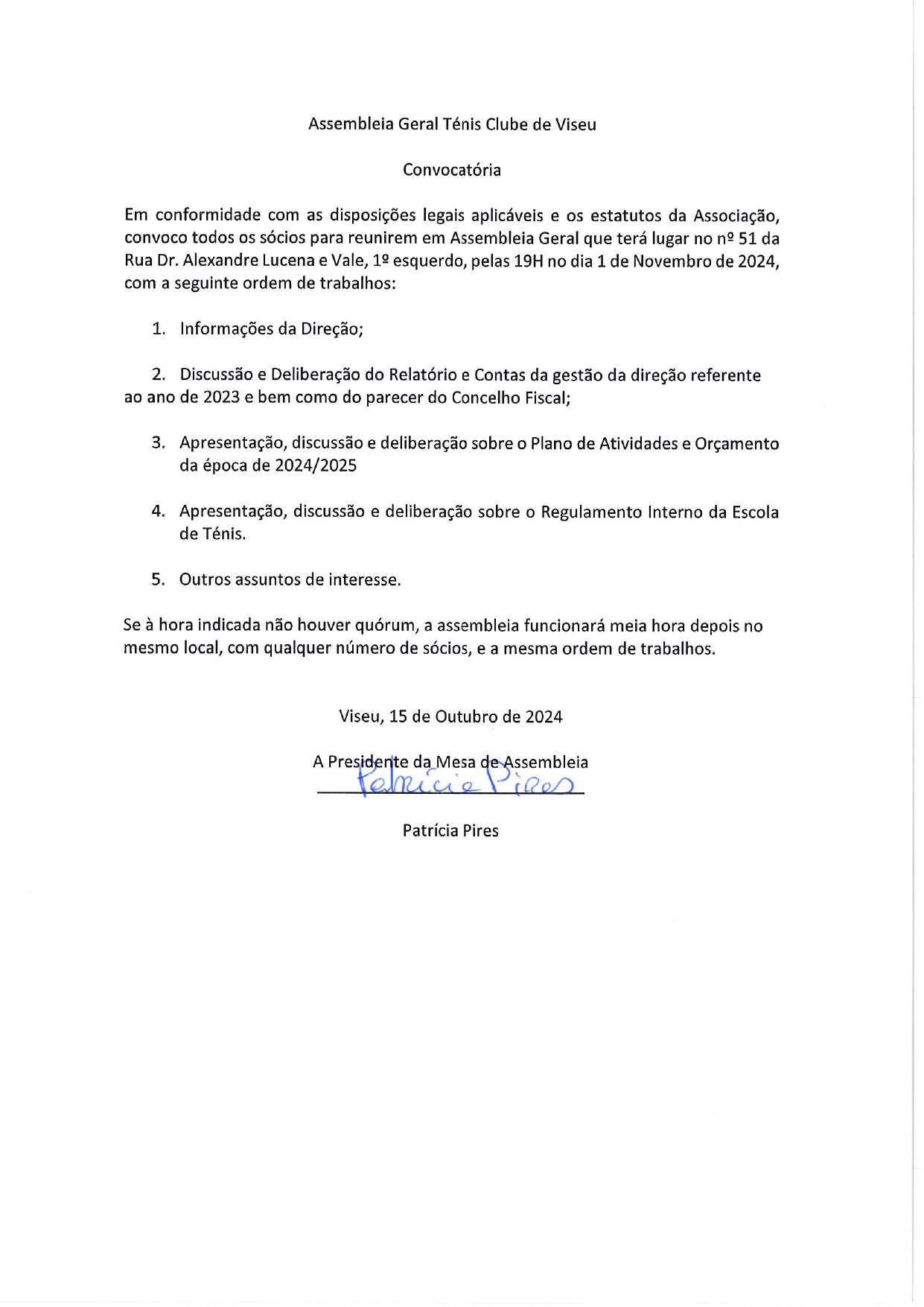 Convocatória - Assembleia Geral